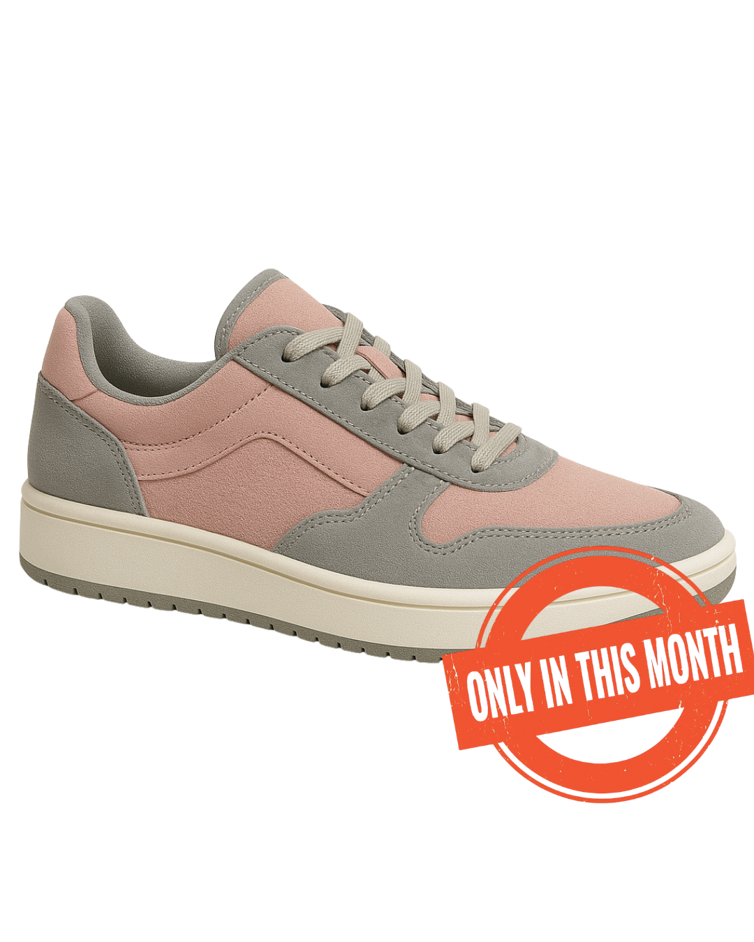 Sepatu Pink Grey B